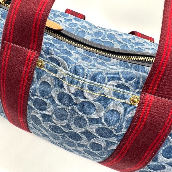 Coach Limited Edition Denim Signature Duffle Bag Archive Collection EUC with COA - Picture 8 of 16
